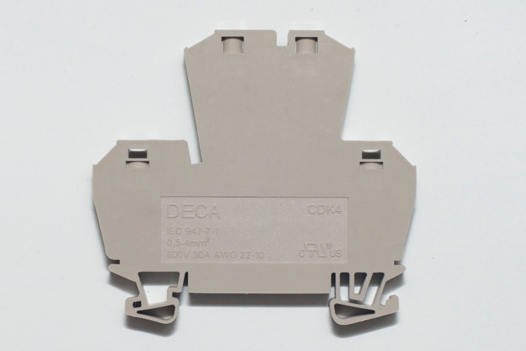 Borne de conexión doble nivel con contactos a tornillos Modelo CDK 4 (Imagen 1)